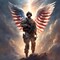 5D Diamond Painting Kits for Adults Diamond Art American Flag Angel Soldier Diamond Painting Full Drill Crystal Rhinestone Embroidery Craft Kits for Home Wall Decor Gifts